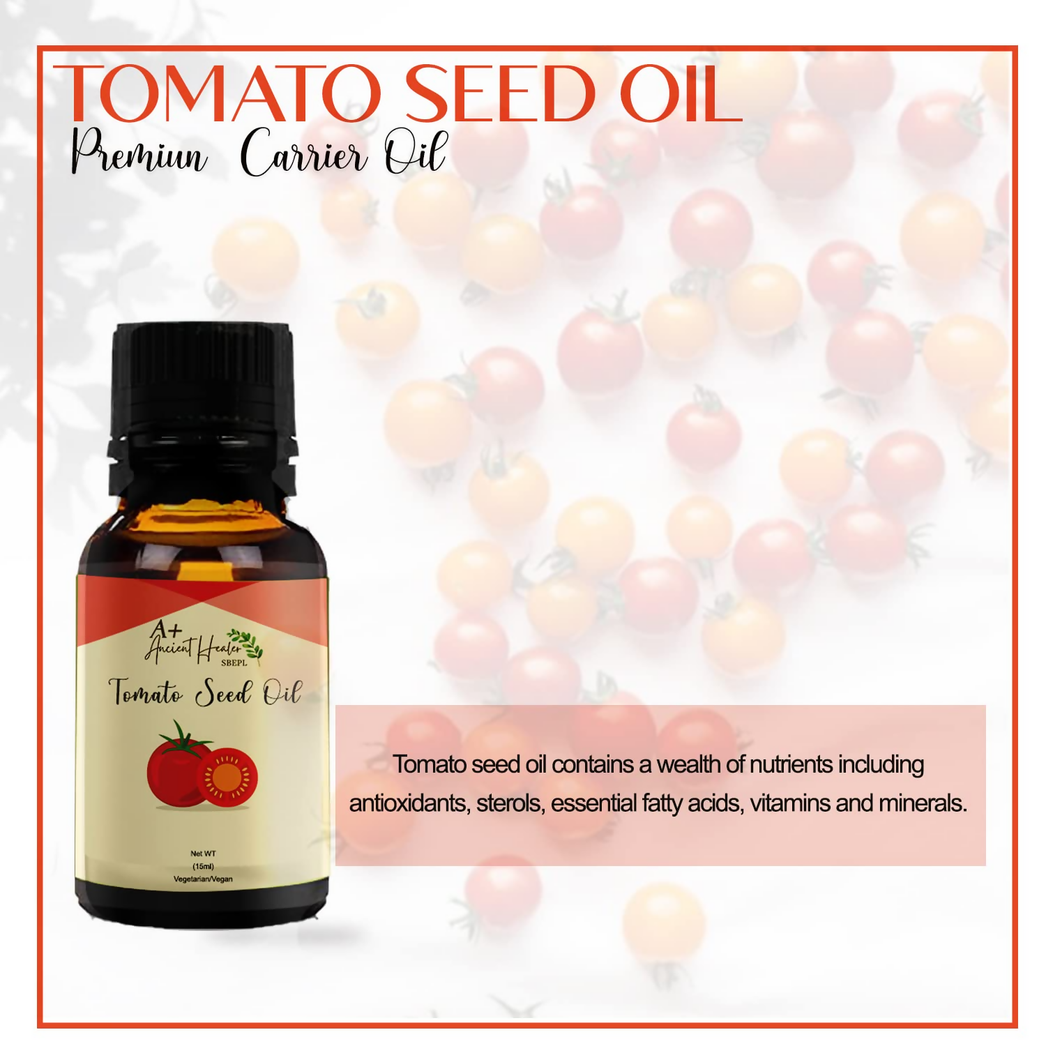 Ancient Healer Tomato Seed Cold Pressed Carrier Oil - Distacart