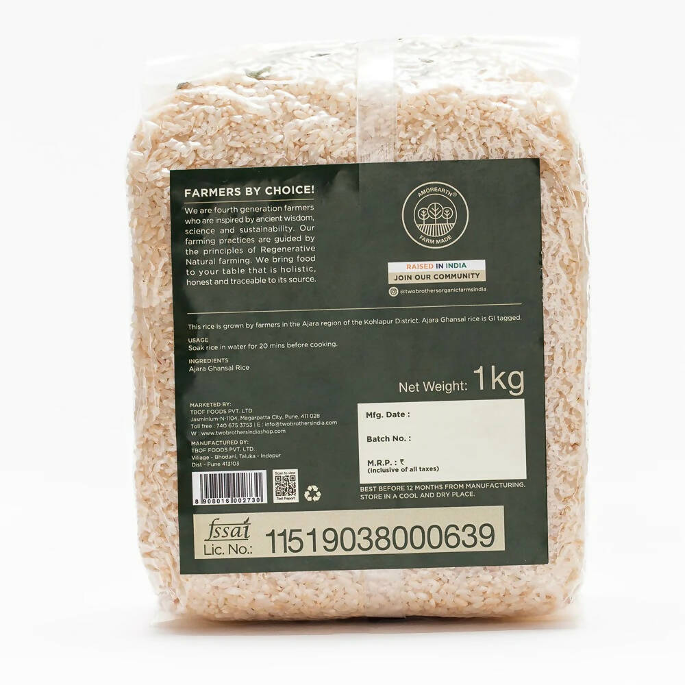Two Brothers Organic Farms Ajara Ghansal Rice, Semi-Polished
