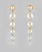 VOJ Women Gold Tone Pearl Stainless Steel Drops & Danglers Earrings - Distacart