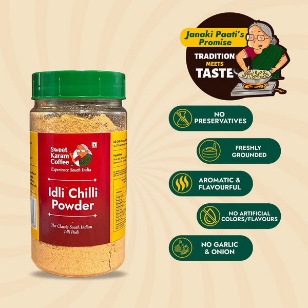 Sweet Karam Coffee Idli Powder (Chilli Gun powder)