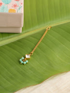 Ruby Raang Green Kundan Tikka - Distacart