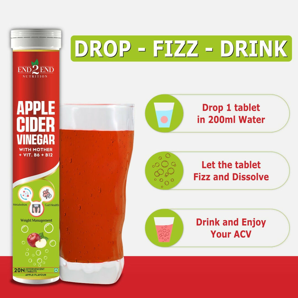 End2End Nutrition Apple Cider Vinegar Tablets - Distacart