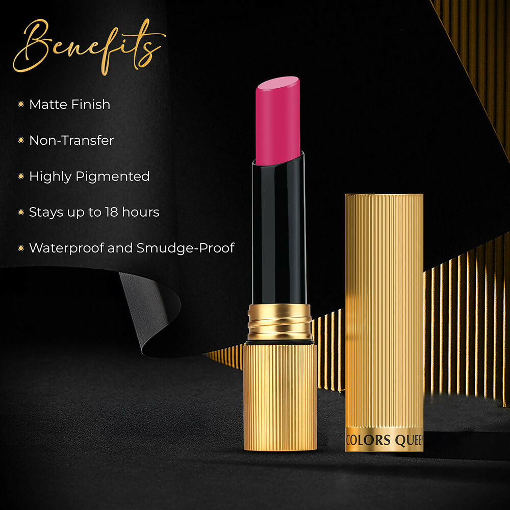 Colors Queen Hold Up Full Day Non Transfer Lipstick - Viciois