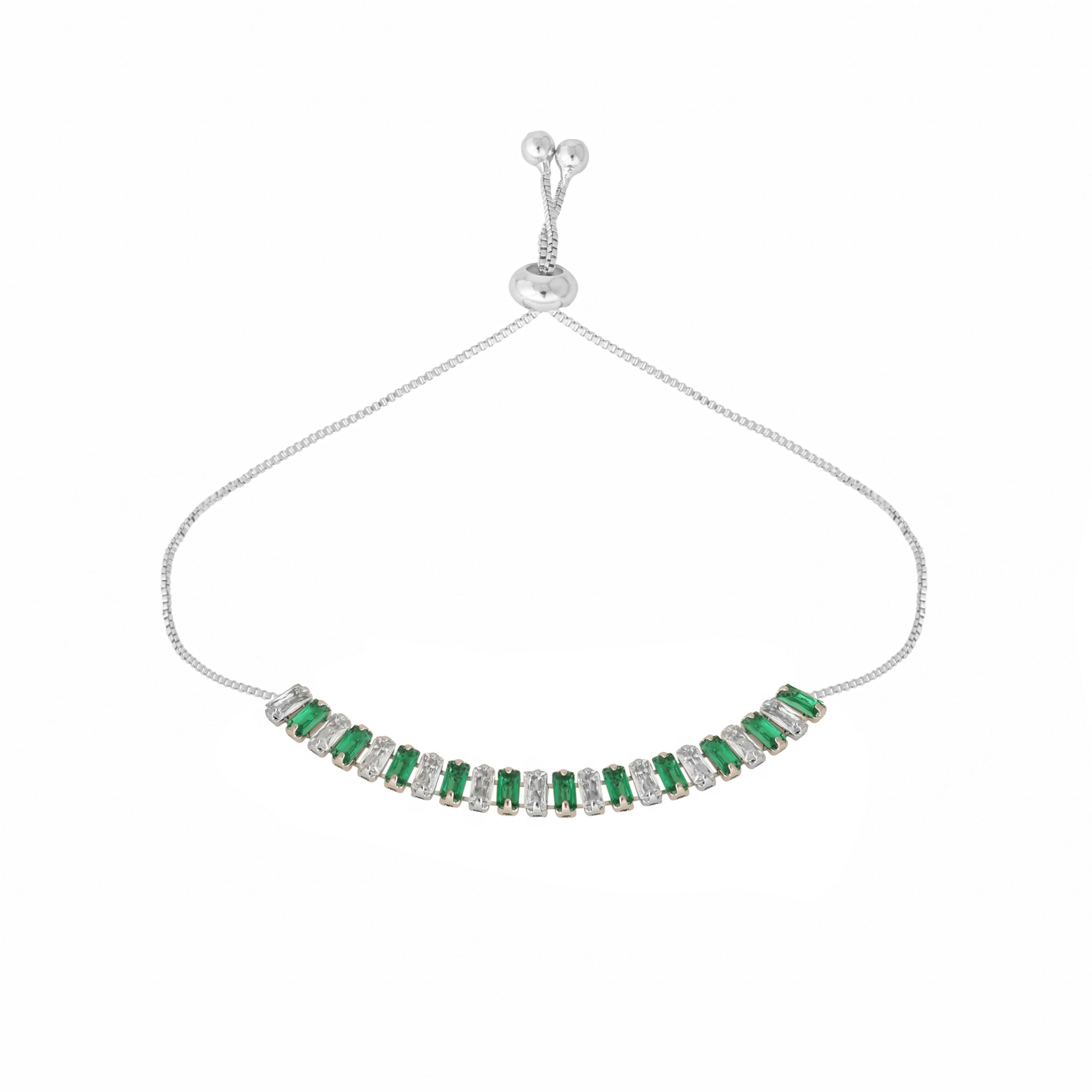 Nuyug Green Emerald Radiance Anti Tarnish Bracelet - Distacart