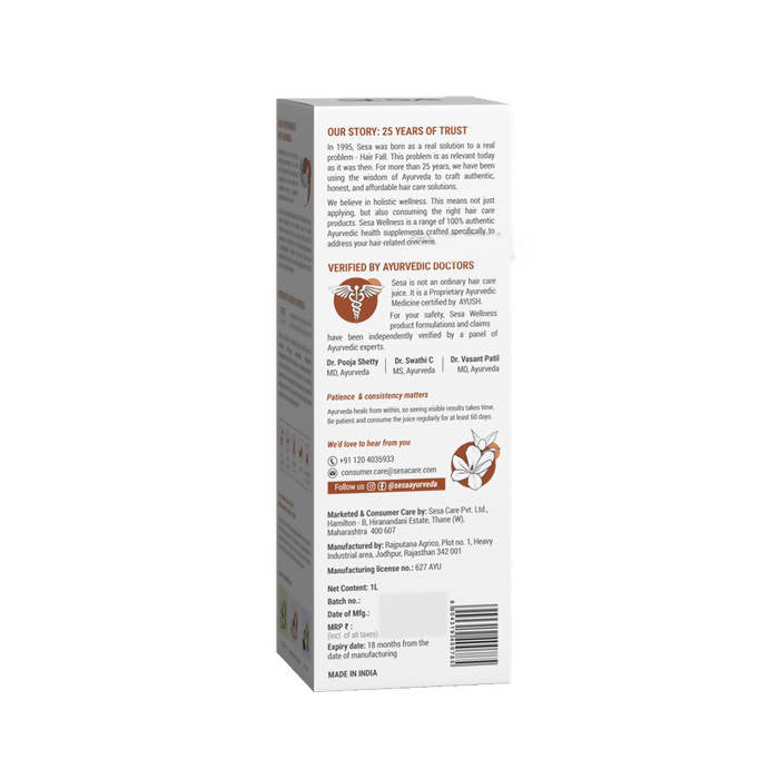 Sesa Ayurvedic Hair Care Juice for New Moms