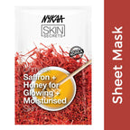 Nykaa Skin Secrets Indian Rituals Saffron + Honey Sheet Mask For Glowing & Moisturised Skin