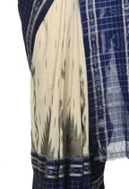 Vamika Sambalpuri Ikat Cotton Scot Dali Tasrite & Blue Saree