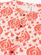 Yufta Women Red & Beige Printed Straight Kurta