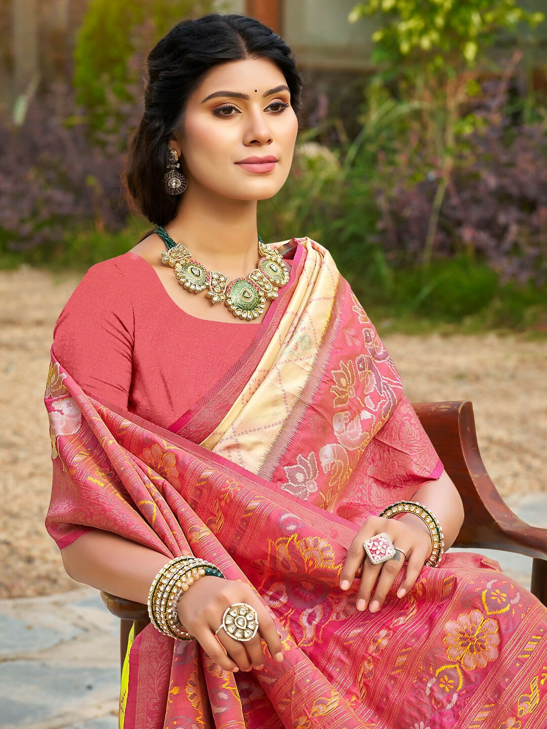 Shree Shyam Fashion Cream Soft Silk Saree - Distacart