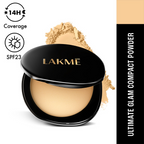 Lakme Ultimate Glam Compact, Skin Lightening Compact Powder - Ivory Fair 01