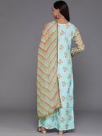 Ahalyaa Women's Traditional wear Kurta Set - Blue