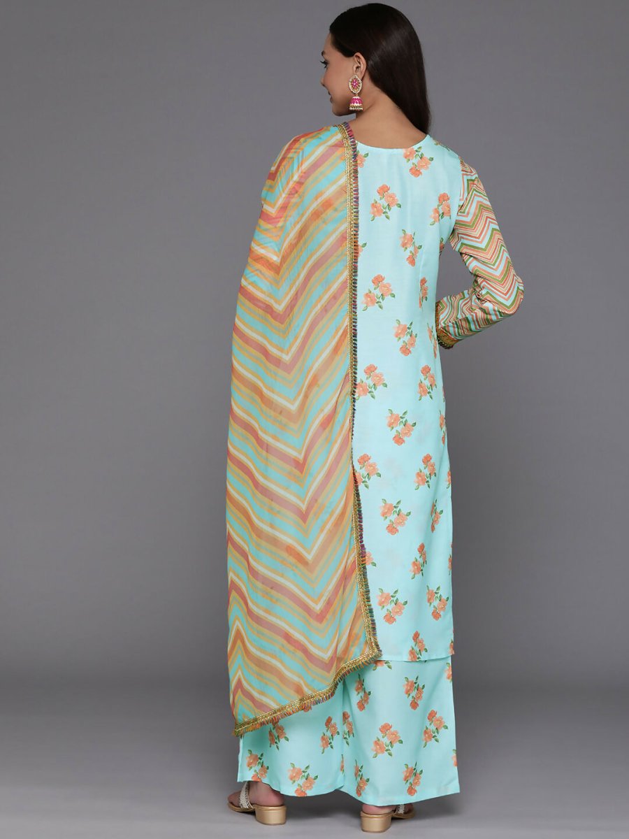Ahalyaa Women's Traditional wear Kurta Set - Blue