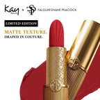 Kay Beauty x Falguni Shane Peacock Luxe Matte Lipstick - Crimson Silk - Distacart