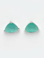 NVR Women's Green Artificial Stones Studded Handcrafted Jewellery Set