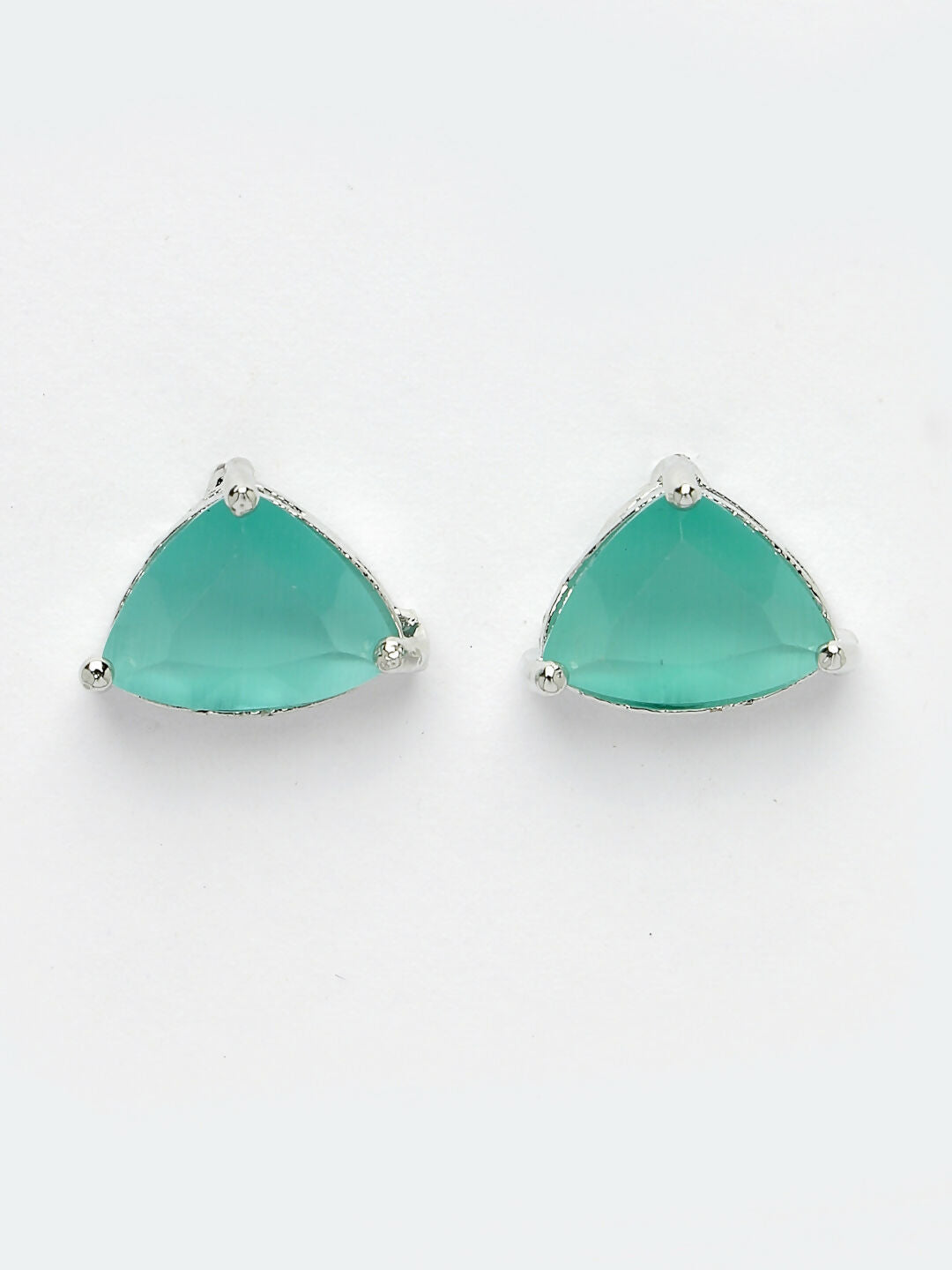 NVR Women's Green Artificial Stones Studded Handcrafted Jewellery Set