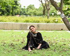 Cheera Black Sharara Kurta Dupatta set
