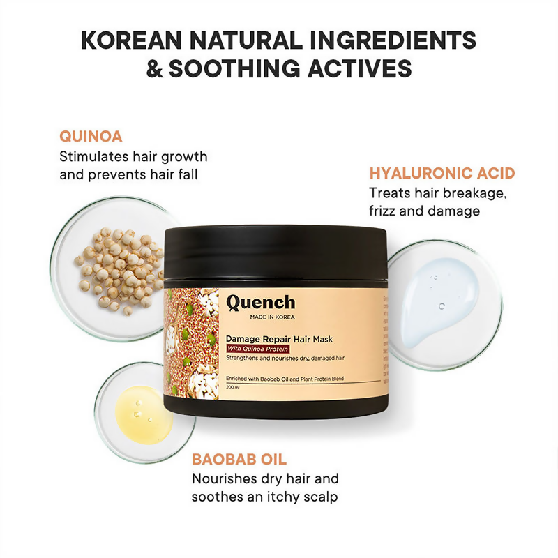 Quench Damage Repair Hair Mask With Quinoa Protein