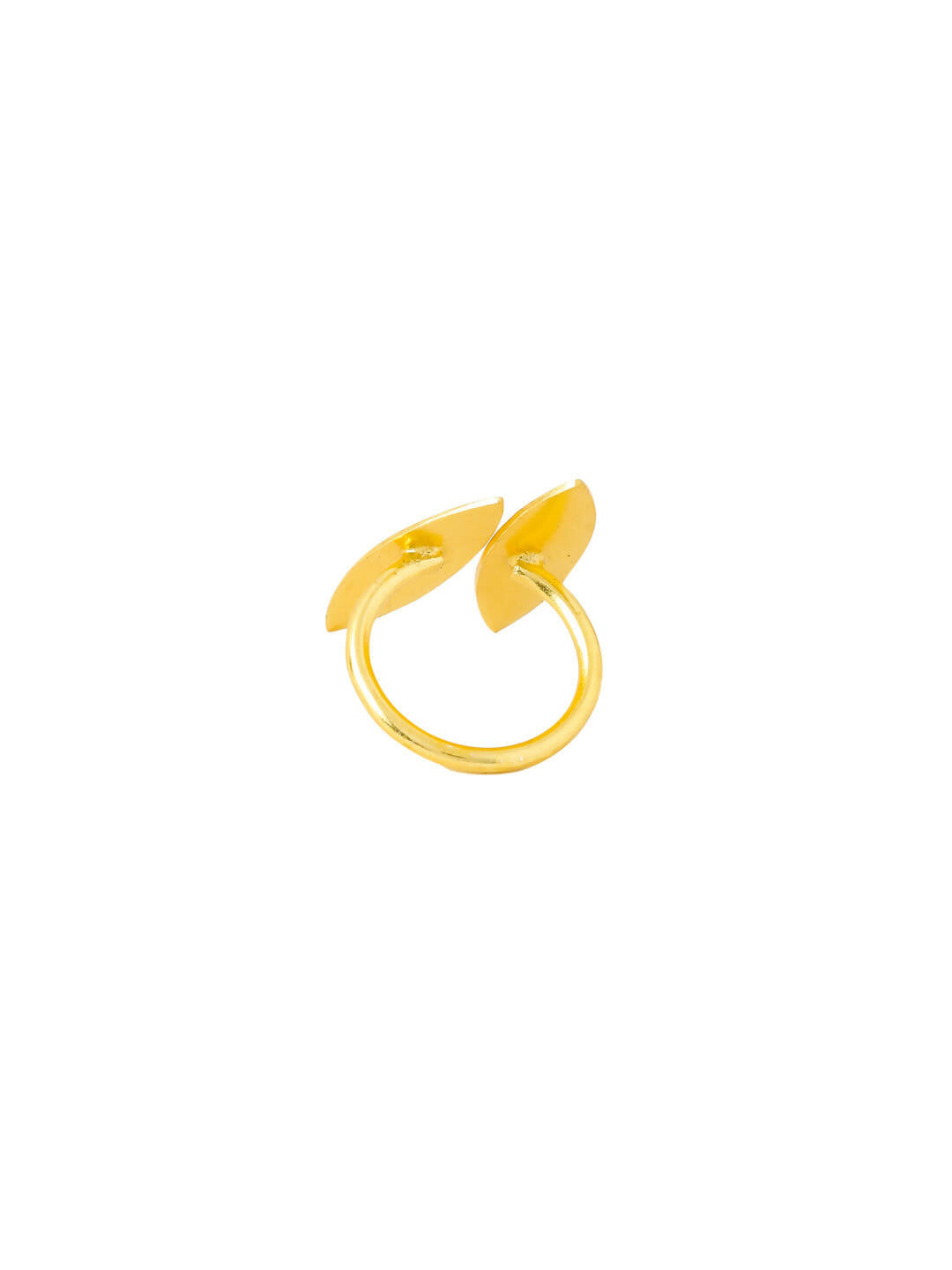 NVR Women's Western Gold-Polished Ajustable Finger Ring