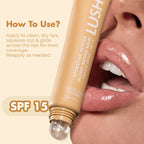 Conscious Chemist Peptide Lip Balm, Lush Lips with SPF15 - Vanilla Creme