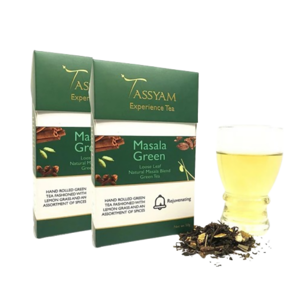 Tassyam Organics Masala Green Tea - Box - Distacart