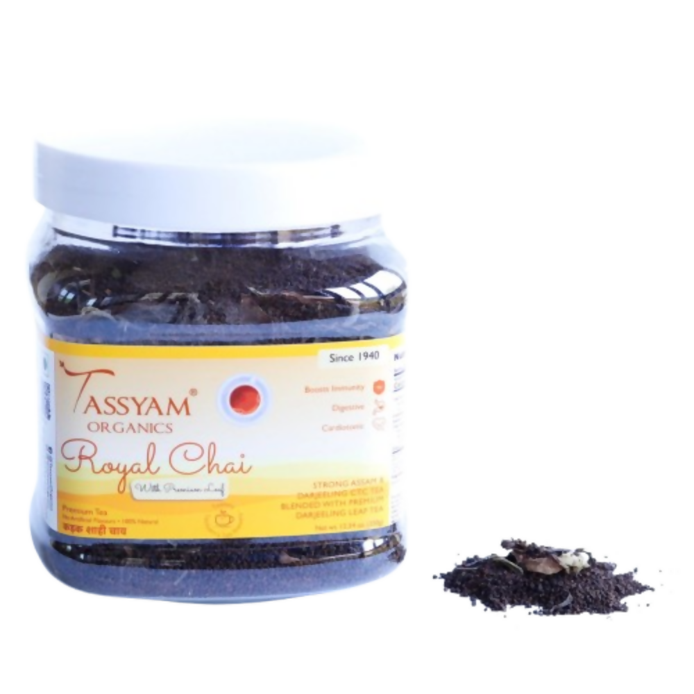 Tassyam Organics Royal CTC Tea | Chai - Jar - Distacart