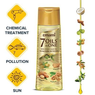Emami 7 Oils in One Damage Control Hair Oil - Distacart