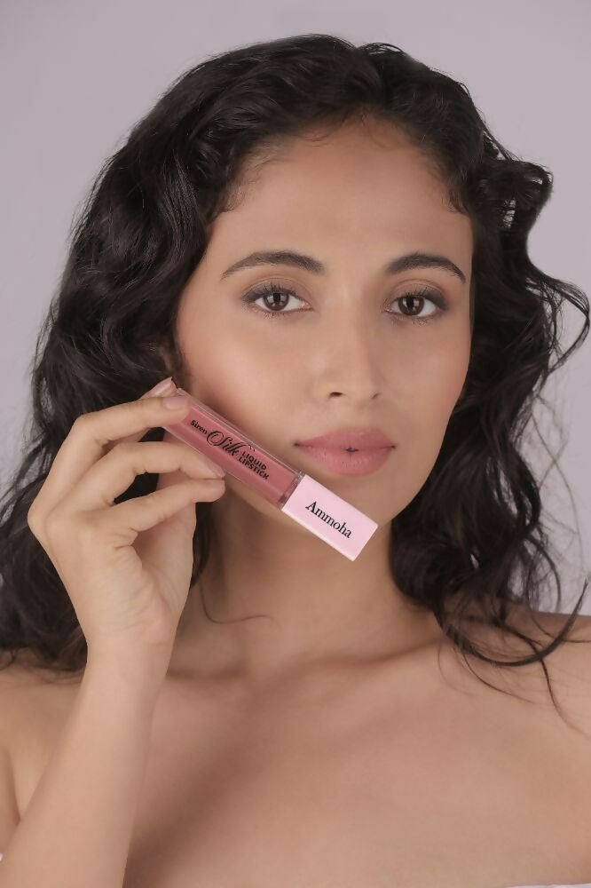 Ammoha Cosmetics Long-Lasting, Matte-Finished Almond Cream Color Liquid Lipstick