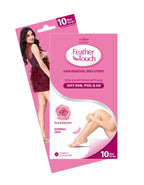 VI-JOHN Feather Touch Rose & Alevera Hair Removal Wax Strips for Normal Skin Praraben & Sulphate Free - Distacart