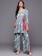 Ahalyaa Women's Traditional Wear Co-ods - Green - Distacart