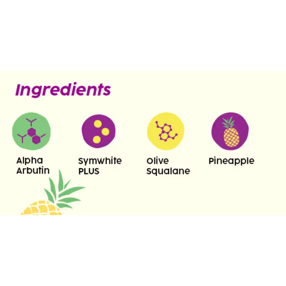 PLIX The Plant Fix 2% Alpha Arbutin Pineapple Moisturizer With SymWhite PLUS For Hyperpigmentation & Dark Spots - Distacart