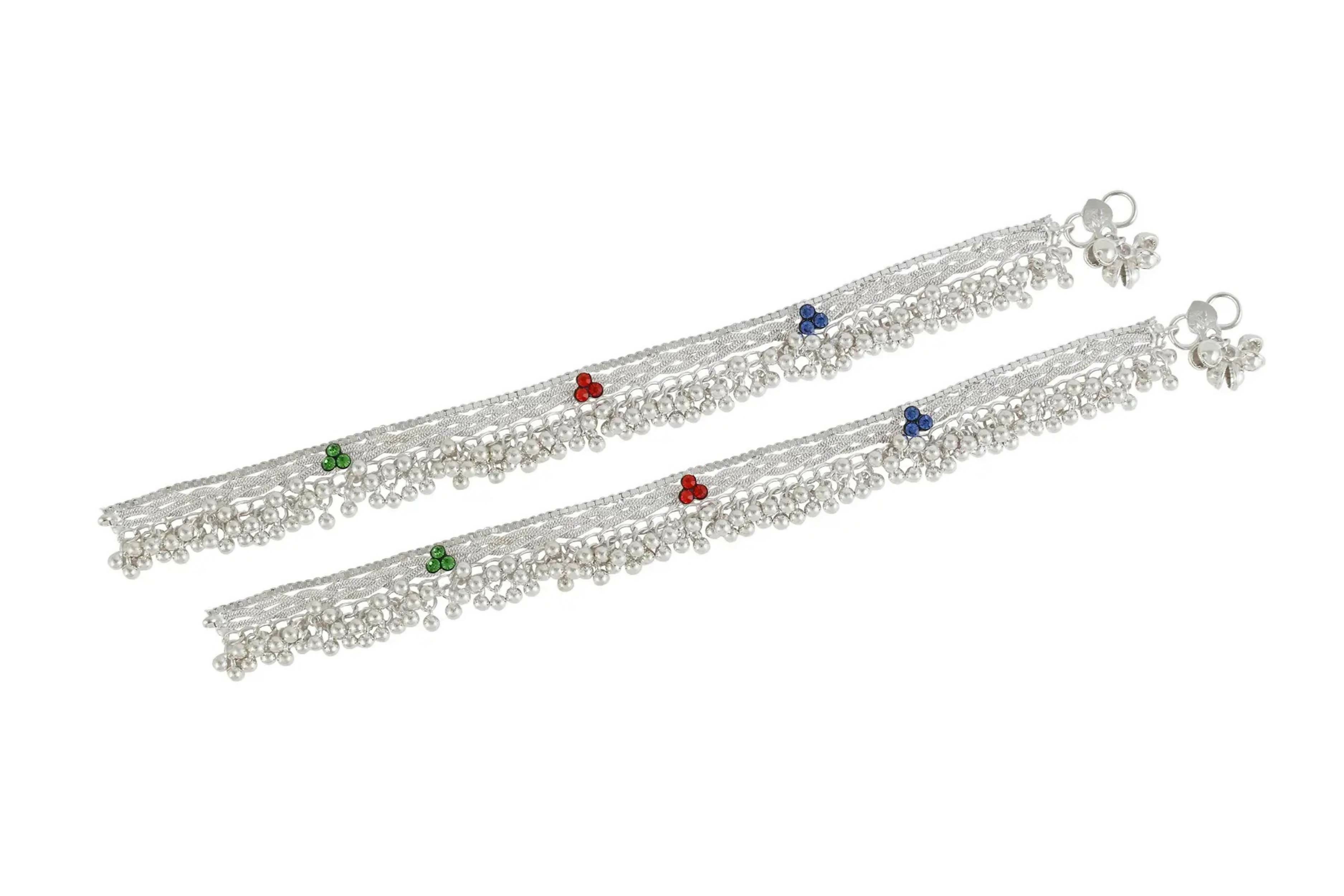 Joban Fashion Silver Copper Anklet For Girl - Distacart