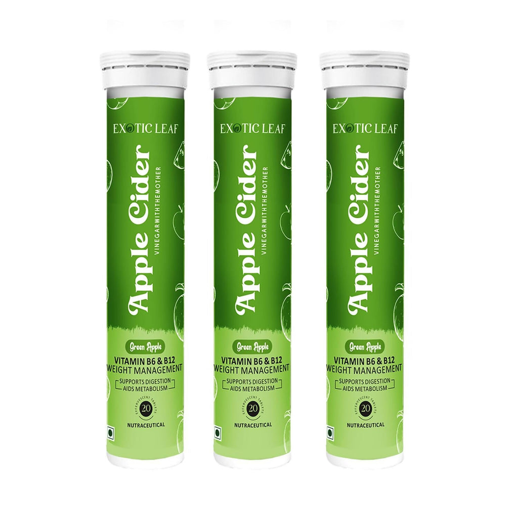 Exotic Leaf Green Apple Cider Vinegar Tablets - Distacart