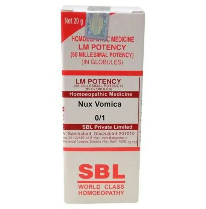 SBL Homeopathy Nux Vomica Globules - LM Potency