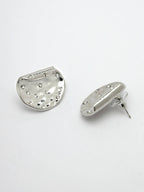 NVR Women Silver-Plated Contemporary Studs Earrings - Distacart