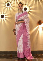 Trendy Weaving Silk Orchid Pink Designer Saree - Emponline