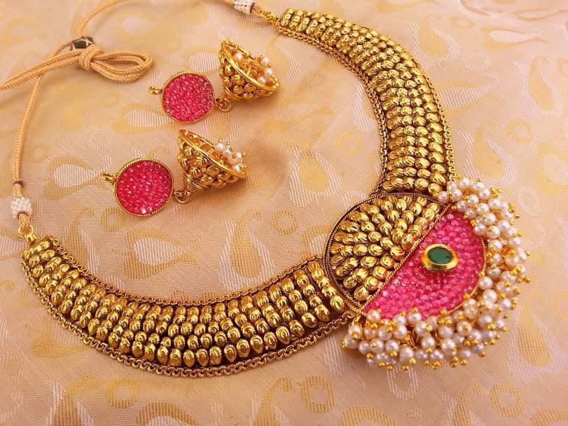 Antique Multicolor Necklace Set