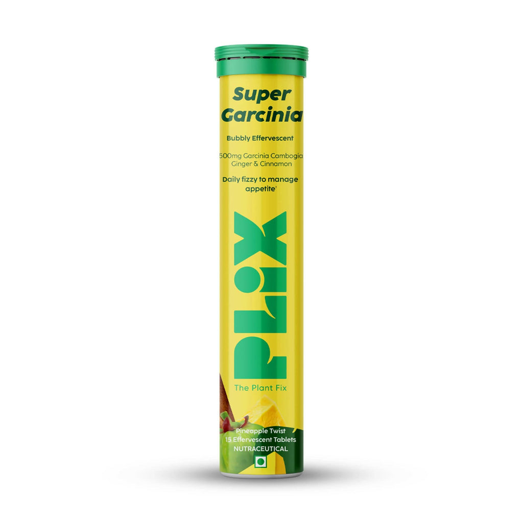 PLIX The Plant Fix Garcinia Bubbly Effervescent Tablets with Ginger, Cinnamon - Distacart