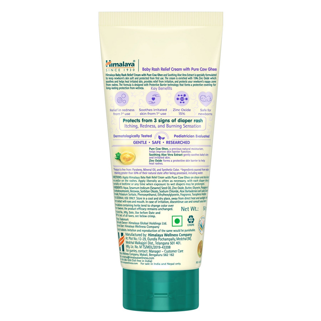 Himalaya Herbals Baby Rash Relief Cream with Pure Cow Ghee - Distacart