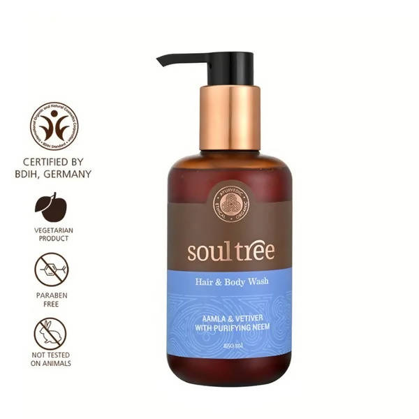 Soultree Hair & Body Wash - Aamla & Vetiver with Purifying Neem