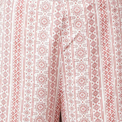 FIORRA Women's White Cotton A-line Kurta with Palazzo