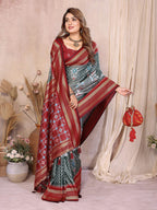 Aastha Fashion Grey Soft Silk Weaving Saree - Distacart