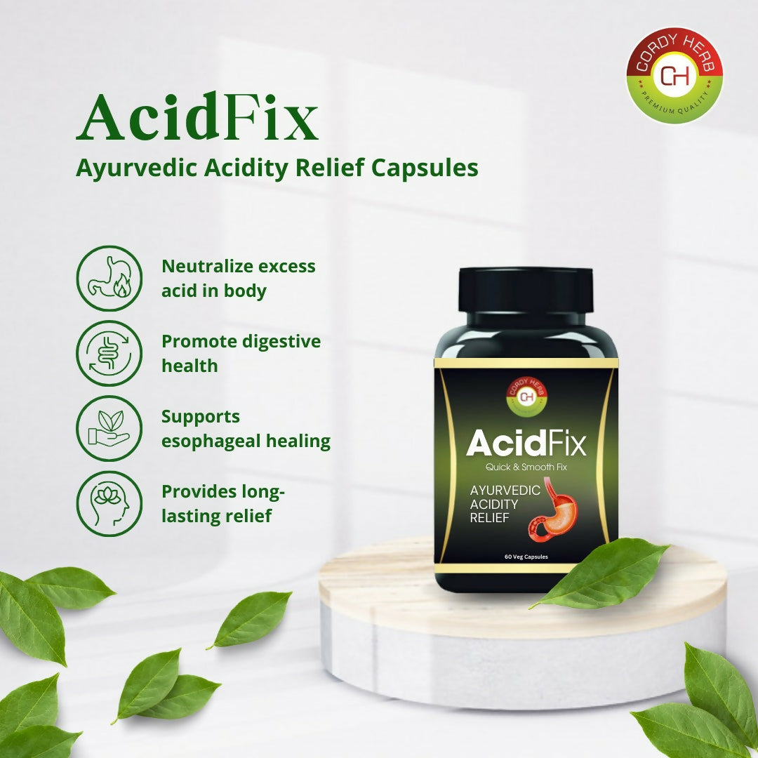 Cordy Herb AcidFix Herbal Capsules - Distacart