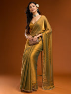 kasee Solid Beads and Stones Saree - Distacart