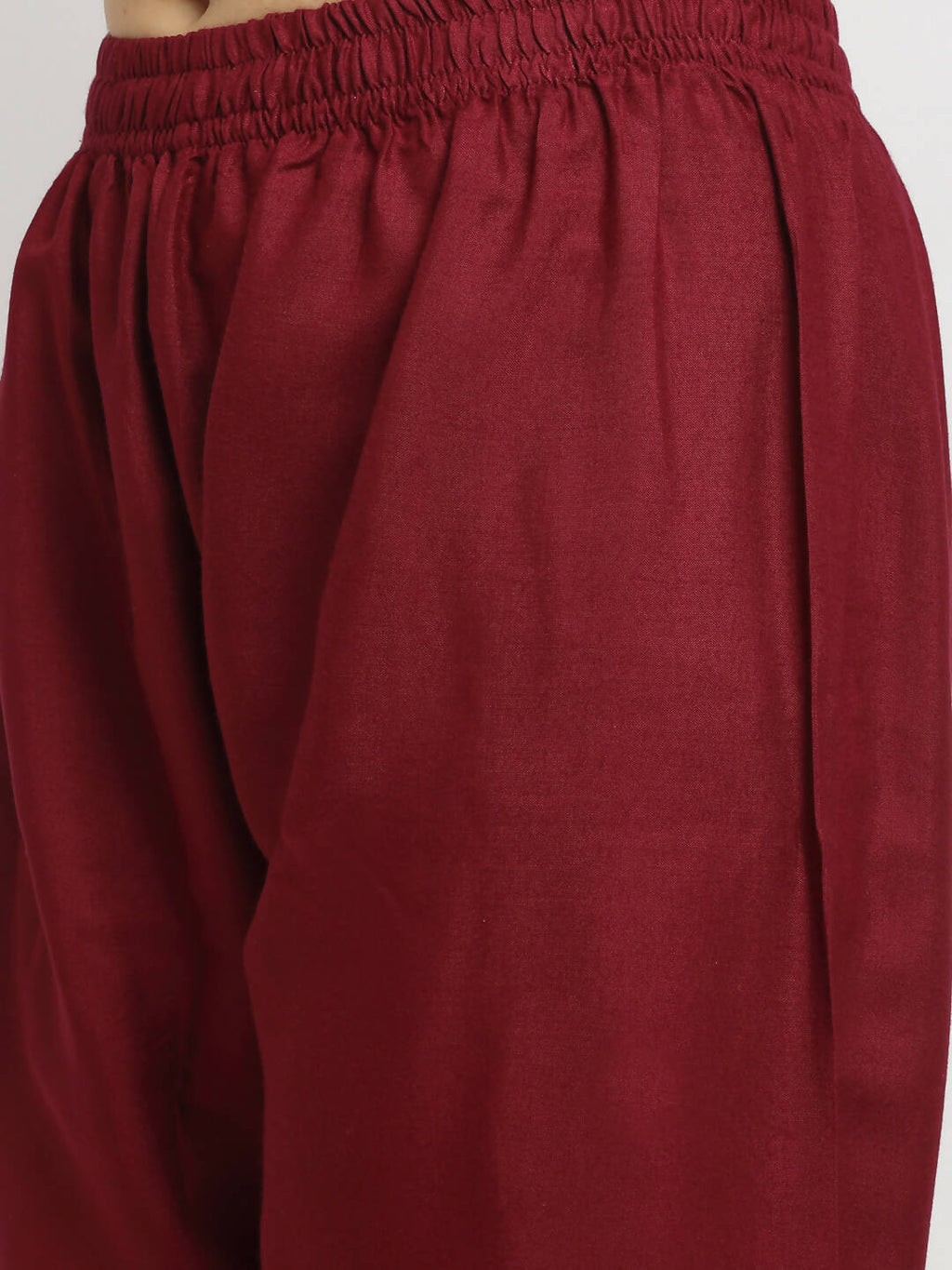 Rudra Bazaar Wine Angrakha Style Flared Anarkali Kurta with Pyjamas & Dupatta - Distacart