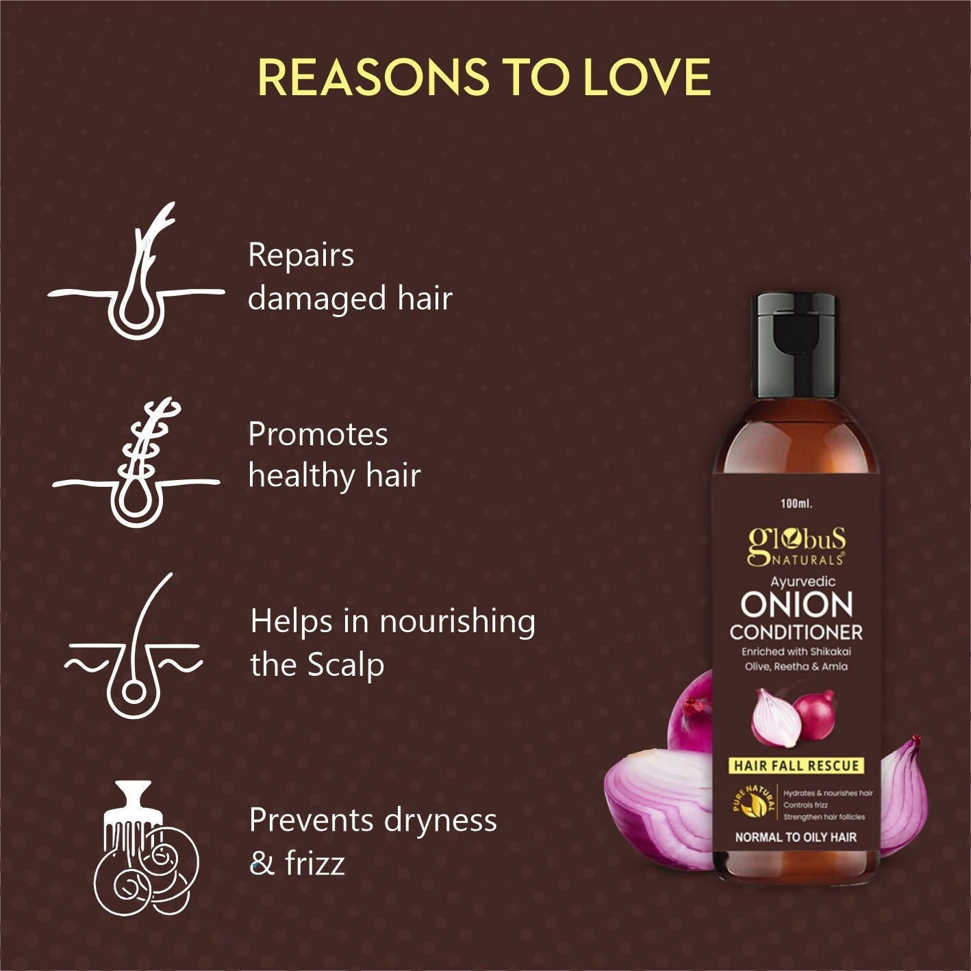Globus Naturals Onion Conditioner AMBER