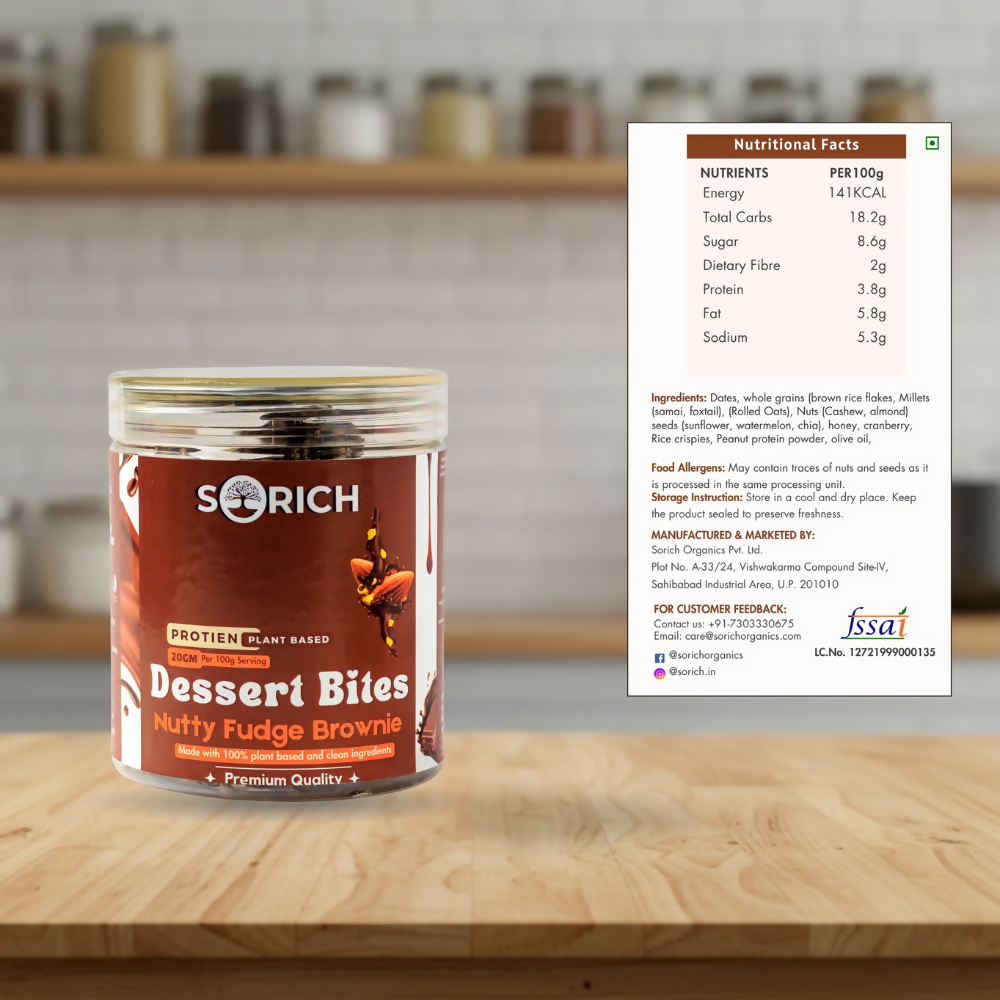 Sorich Organics Nutty Fudge Brownie Bites - Distacart