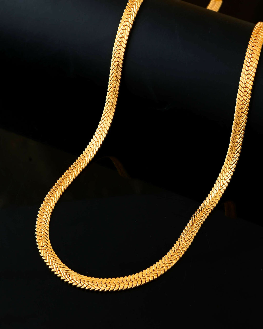 VOJ Men's Gold-Polished Thick Snake Chain