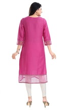 Snehal Creations Wonderful Art Silk Designer Long Kurti Tunic With Zari Embroidery - Distacart