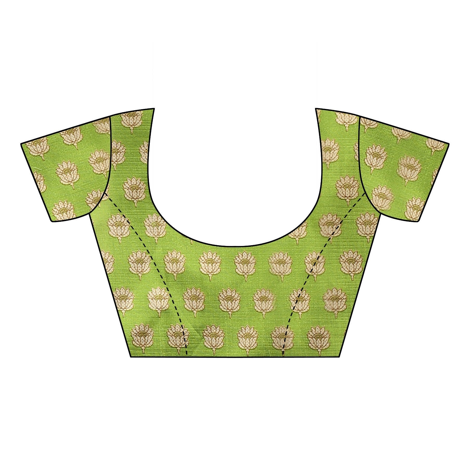 Vamika Green Printed Art Silk Saree