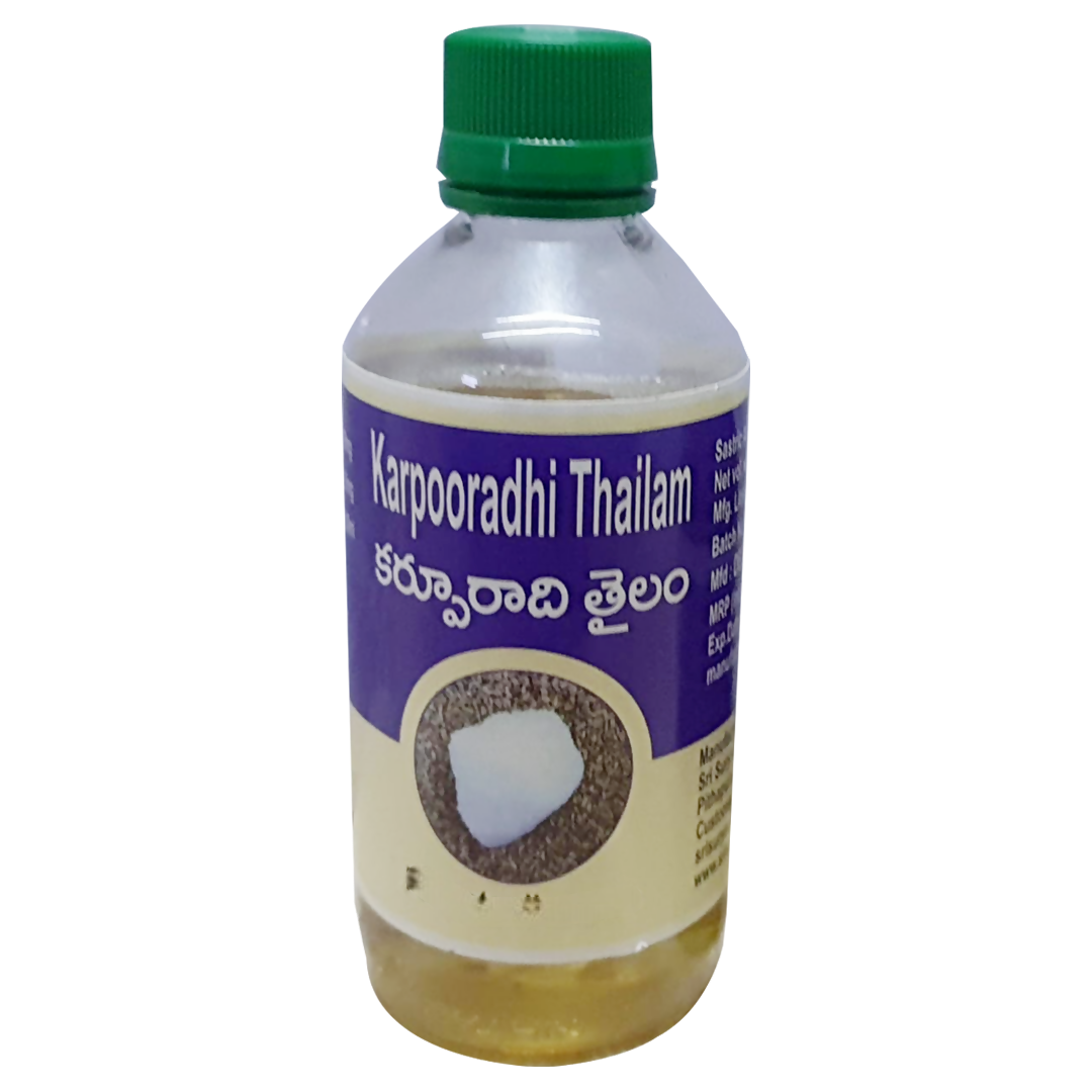 Sri Surya Ayurveda Karpooradhi Thailam - Distacart